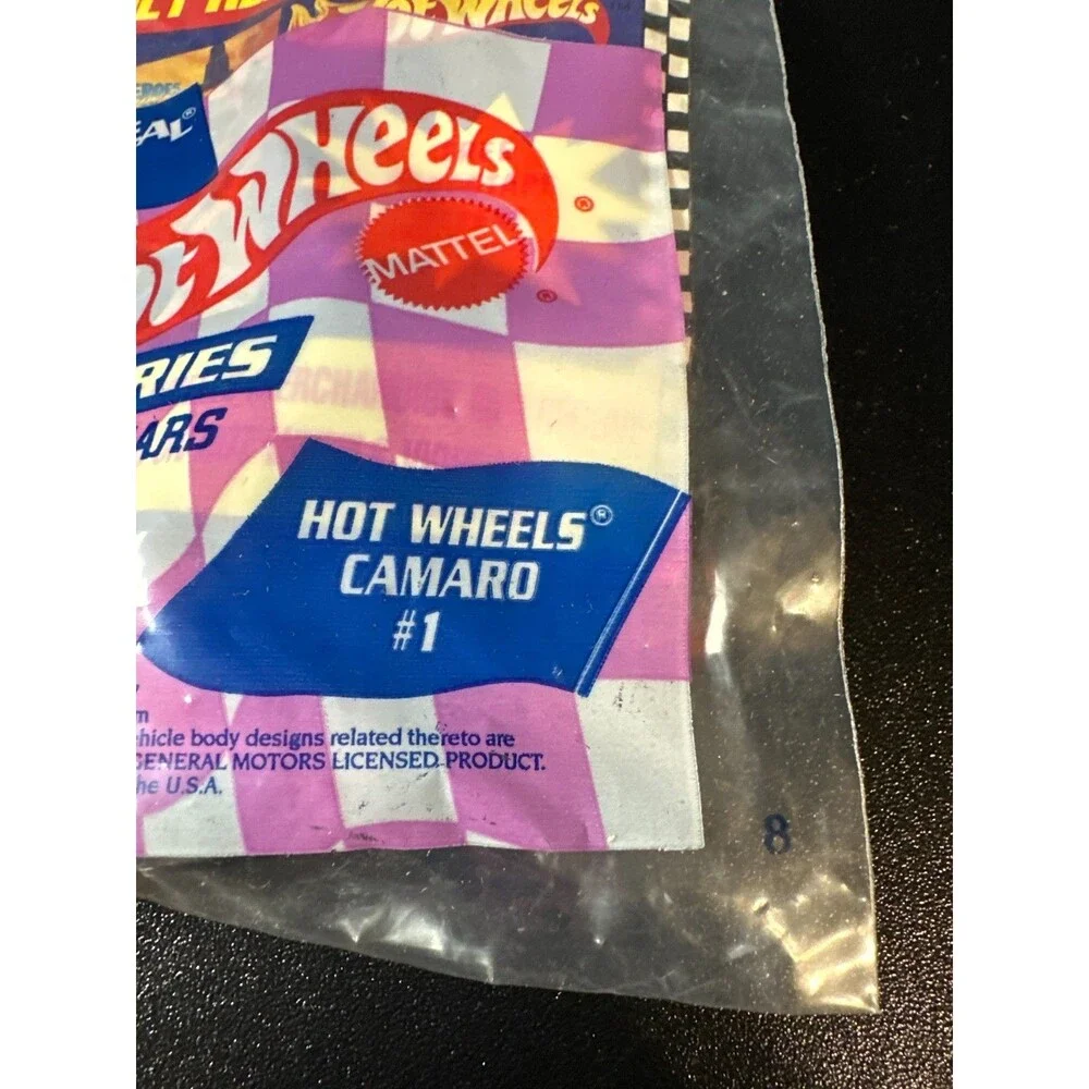 1993 McDonald's Hot Wheels Camaro #1 – Sealed Vintage Happy Meal Toy